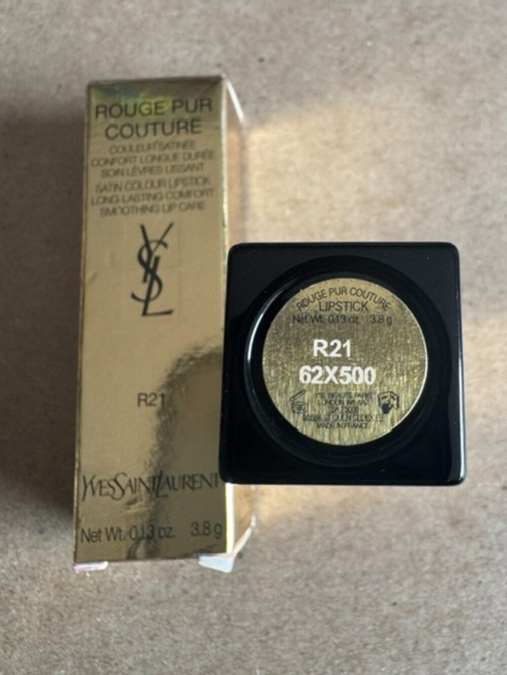 YSL ROUGE PUR COUTURE LIPSTICK - R21 ROUGE PARADOXE - Picture 2 of 5